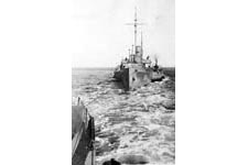 HMS Queen of Kent in tow, July 1940