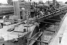 HMS Queen of Thanet in dry dock, Leith, June 1941